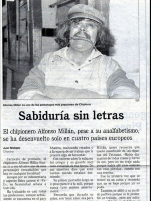   Historias de El Tiempo Vuela :Sabiduría sin letras.-(*)