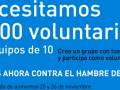 Necesitamos 1.500 voluntarios en equipos de 10 para participar en la recogida de alimentos del 25 y 26 de noviembre.