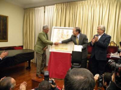 El Ateneo de Sevilla presento el cartel de la cabalgata de Reyes Magos 2012.
