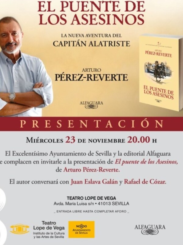 Presentación del nuevo libro de Perez-Reverte&#8207;