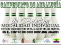 Campeonato Andalucía Bowling Individual 2011.