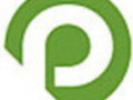 Un logotipo de una letra 'P' en verde con un patrón de puntos y líneas en su interior.