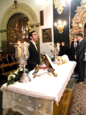 Jura del grupo joven de la, Antigua Hermandad de la vera-cruz de Alcalá del Río.