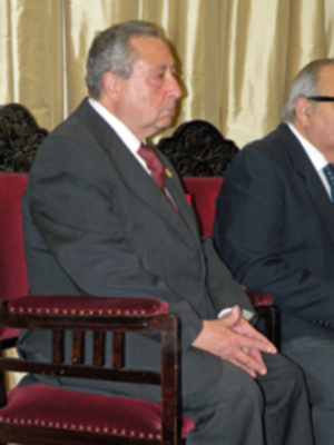 El cofrade Gabriel Solís Carvajal, pronuncio en el Ateneo Sevillano, el pregón de la Siete Palabras.