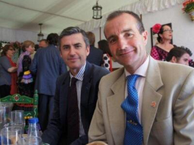 José Joaquín Gallardo disfrutan de la feria