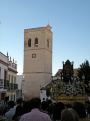 Procesión mañanera del Santo Patron San Gregorio de Osset de la localidad de Alcalá del Río