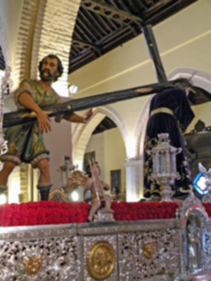 Provincia.Museo de los enseres de la Hermandad de Jesús Nazareno en la Iglesia Parroquial de Alcalá del Río.