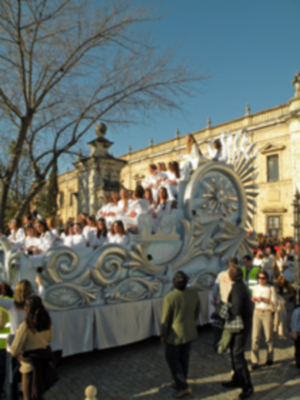 Sevilla.Cabalgata de Reyes Magos de Sevilla 2013, 1º parte
