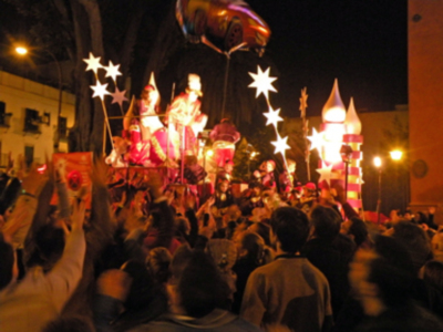 Sevilla. Cabalgata de Reyes Magos de Triana 2013.