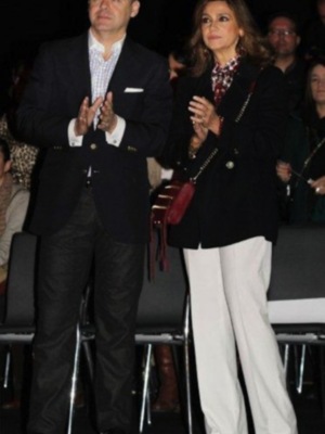 Marina Danko con su novio Manuel Blanco en SIMOF 