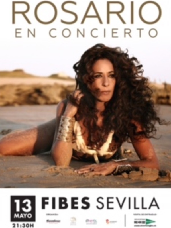Concierto de Rosario en Sevilla el 13 de mayo a las 21:30h.