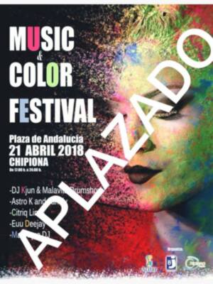 El festival Music & Color Sessión aplazado por la lluvia se celebrará el 19 de mayo