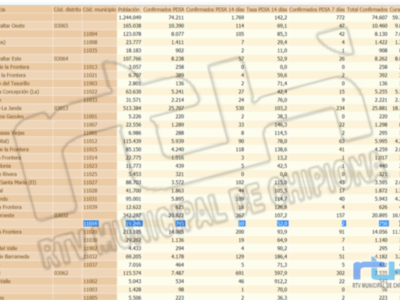 La tasa de incidencia covid de Chipiona baja a 52