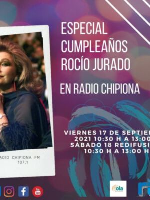La Radiotelevisión municipal ofrece hoy una programación especial con motivo del aniversario del nacimiento de Rocío Jurado 