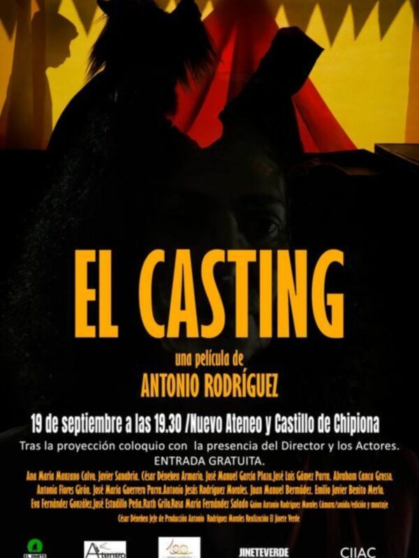 Afiche de 'El Casting', una película de Antonio Rodríguez, proyectada el 19 de septiembre en el Nuevo Ateneo y Castillo de Chipiona.