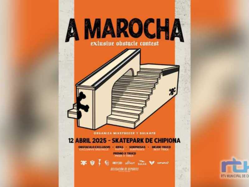 Un evento exclusivo de obstáculos en Skatepark de Chipiona el 12 de abril.