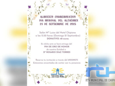 AFA Faro de Chipiona conmemora el Día Mundial del Alzheimer con un almuerzo y un reconocimiento a Rosario Díaz Torres