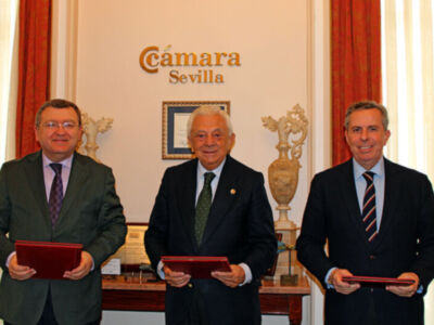 "Un pacto por el progreso, Cámara de Comercio, Club Cámara Antares y Colegio de Ingenieros impulsan la industria sevillana"