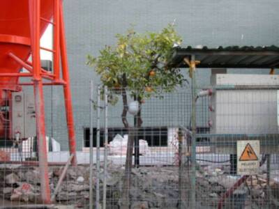 Ocupación de la vía pública en las calles de Sevilla por empresas constructoras