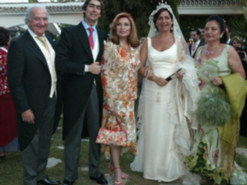 Rocio Jurado en la boda de una sobrina de Juanita Reina en Sevilla