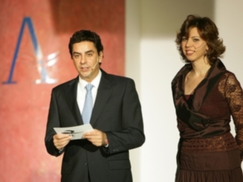 Marina Bernal y Valentin Garcia presentaron Miss Sevilla 2005