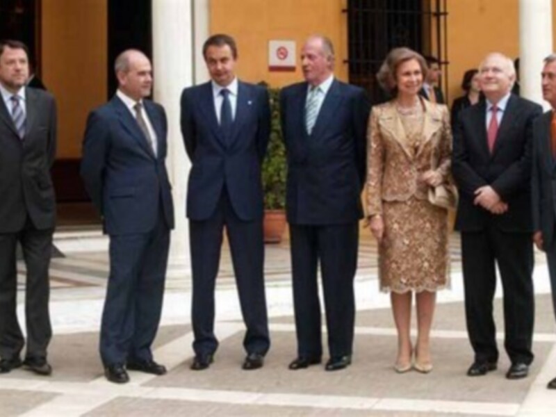 Los Reyes inauguraron una exposición en Sevilla