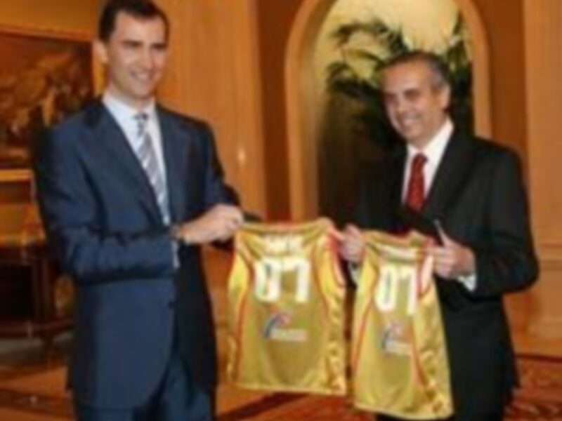 El Príncipe Felipe presidirá el primer partido de España en el EuroBasket 2007 ante Portugal 
