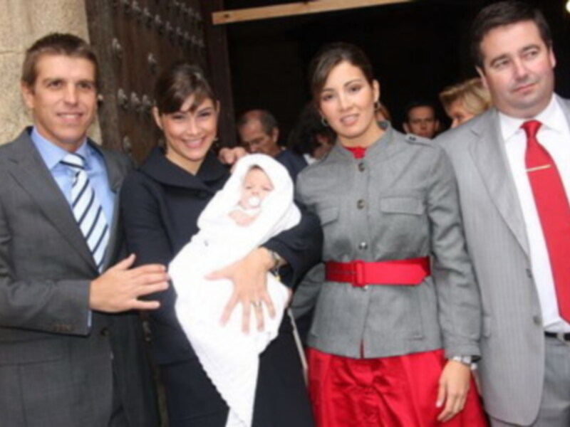 EL CORDOBÉS Y VIRGINIA BAUTIZARON A SU HIJA TRIANA