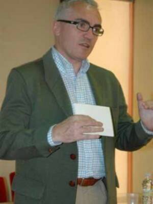 Paco Garcia Caridad en el Foro Magos del Deporte de Lora del Rio, Sevilla 