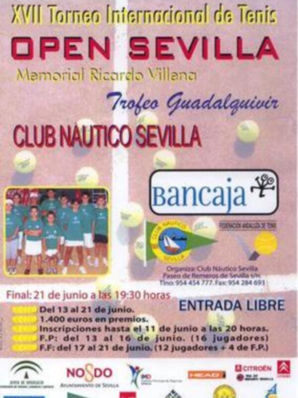 El Club Náutico de Sevilla acoge del 13 al 21 de Junio el XVII Torneo Internacional Open de Sevilla Memorial Ricardo Villena