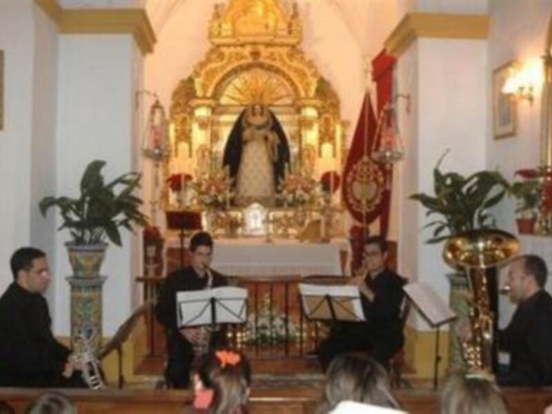 Concierto del Cuarteto "Circunstantiae" organizado por la Hdad. del Rosario de Burguillos (Sevilla)