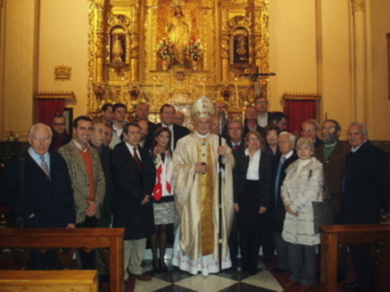 El cardenal Carlos Amigo Vallejo oficia la misa del patrón de los periodistas