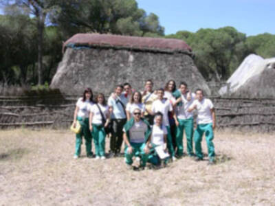 Visita de la escuela taller La Jara y el taller de empleo Hortus al parque de Doñana
