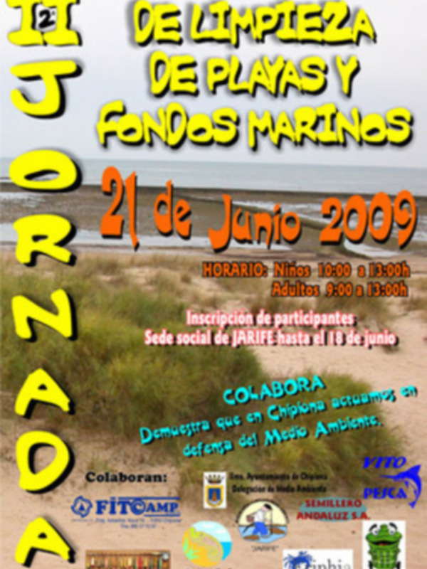 Convocada la II Jornada de limpieza de playas y fondos marinos para este domingo en Chipiona