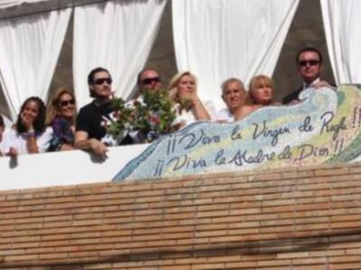 Ortega cano con sus hijos y la familia Mohedano cumplió su promesa con la Virgen de Regla  y recordó a Rocio Jurado 