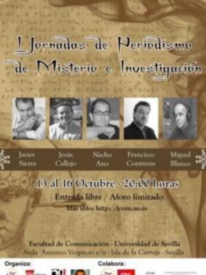 La Universidad de Sevilla recibirá en octubre las I Jornadas de Periodismo de Misterio e investigación