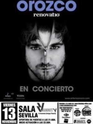 Orozco inicia en Sevilla el 13 de noviembre su Renovatio Tour