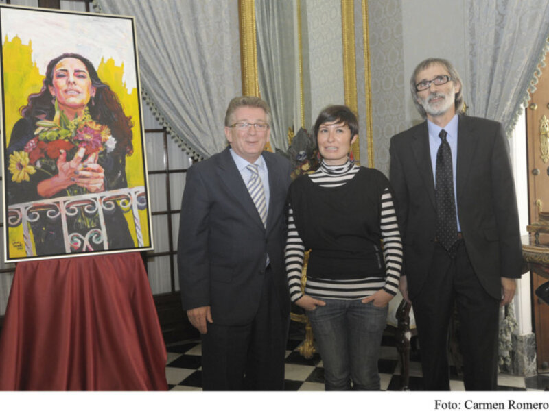 Ana Lorente personifica el Día de la Provincia de Cádiz en una mujer