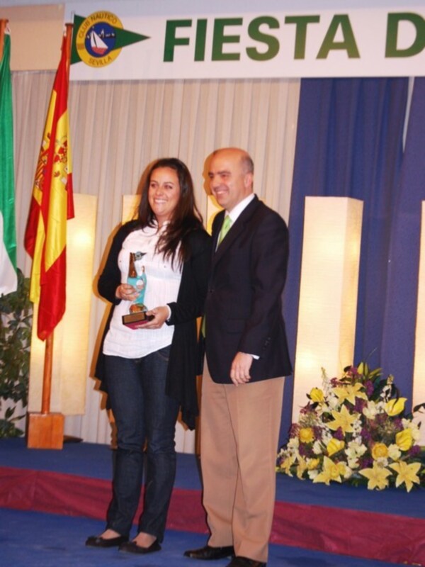 Mª José Alvarez, Premio a la trayectoria en la Fiesta del Deporte del Club Náutico Sevilla