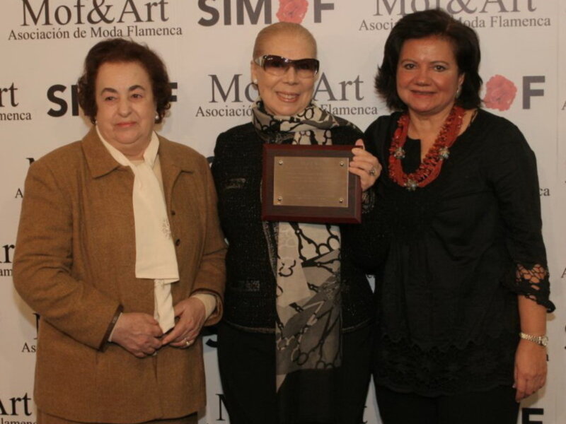 Lina, Eva González y Tony Benítez, "Claveles de la Prensa" 2010