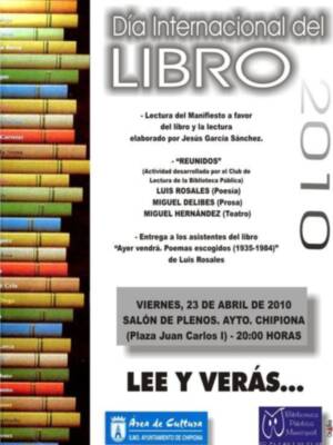 Convocados los actos conmemorativos del Día Internacional del Libro(Chipiona)