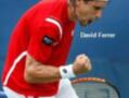 David Ferrer, tenista español, celebrando una victoria en un torneo de tenis.