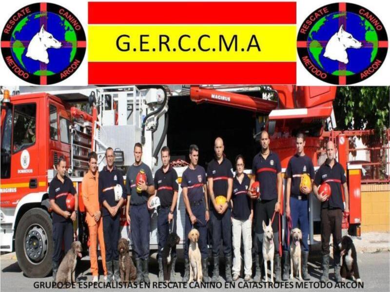 G.E.R.C.C.M.A. es un grupo de especialistas en rescate canino, dedicados a salvar vidas en situaciones de catástrofe utilizando el método ARCON.