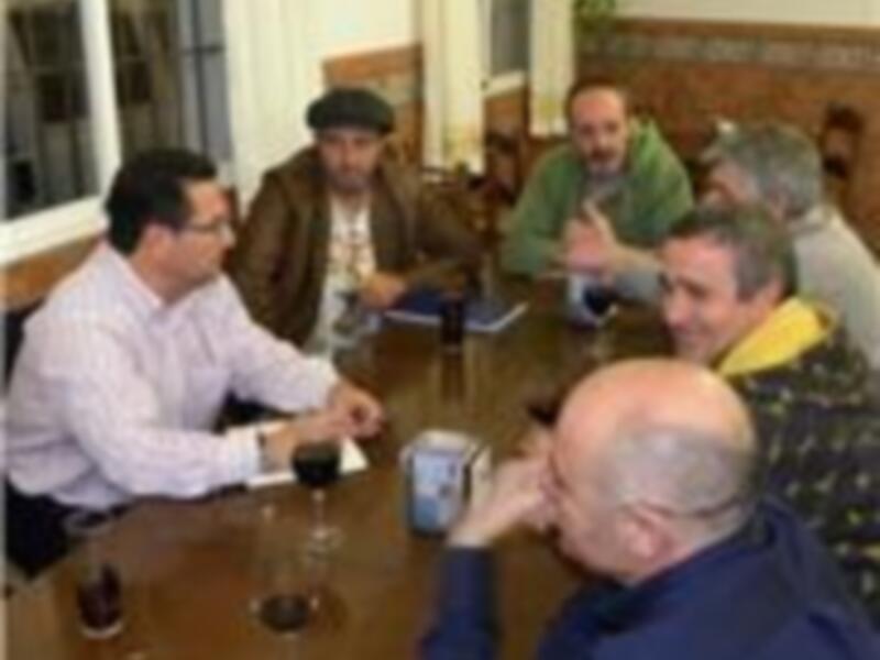 Antonio Peña y Jarife abordaron asuntos de interés para esta asociación(Chipiona)