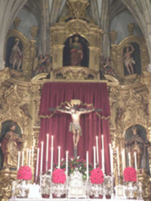 Galería del altar de Quinario en honor del Stmo Cristo de la Vera+cruz de la Algaba