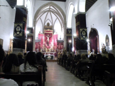 Galería del Altar del Quinario en Honor del Stmo Cristo de la Buena Muerte, de la Hermandad de la Hiniesta