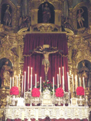 Galería del altar de Quinario en honor del Stmo Cristo de la Vera+cruz de la Algaba