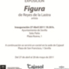 Invitación Inauguración Exposición "Figura" de Reyes de la Lastra‏