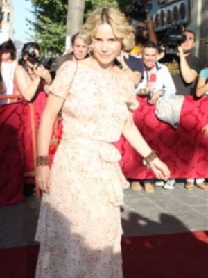 Eugenia Martínez de Irujo en la boda de la hija de Carmen Tello