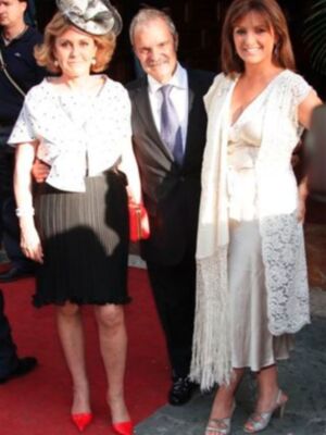 Periodistas y caras conocidas de la sociedad sevillana en la boda de Carmen Solís Tello